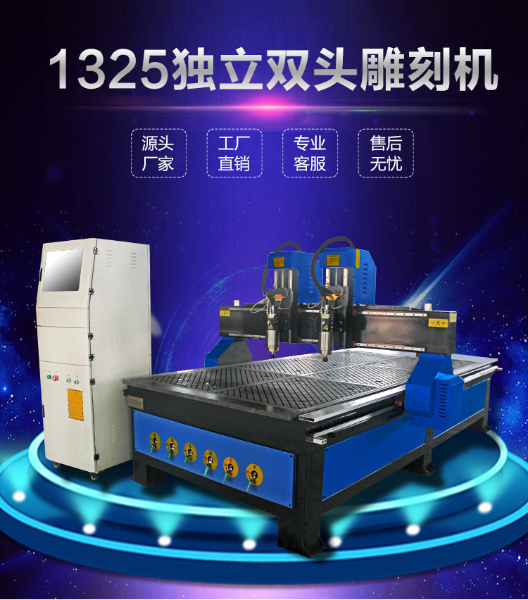 福建南平1325獨(dú)立雙頭雙工序數(shù)控雕刻機(jī)(圖2)